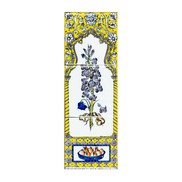 Ali Üsküdari Sümbül Tasarımı İznik Çini Pano No:3