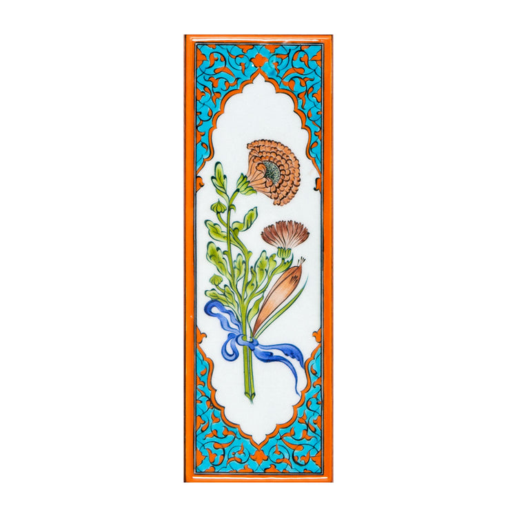 Ali Üsküdari Karanfil Tasarımı İznik Çini Pano