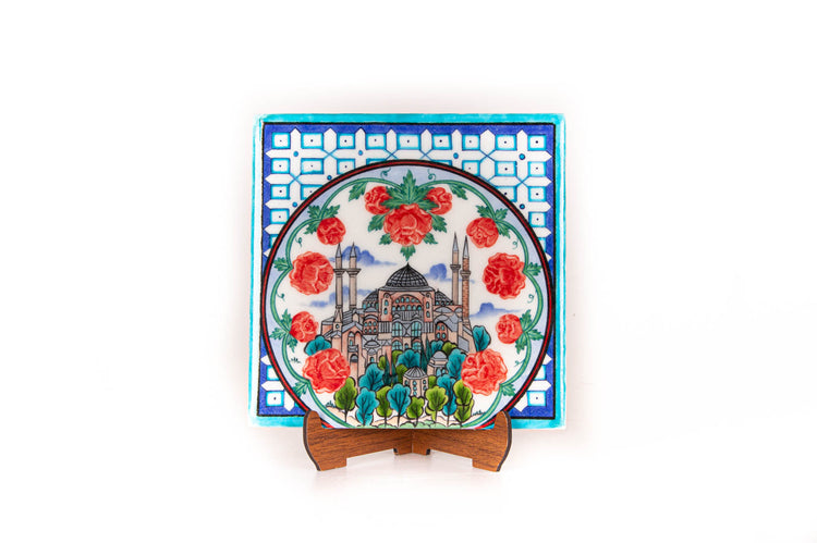 Ayasofya Desenli İznik Çini Karo