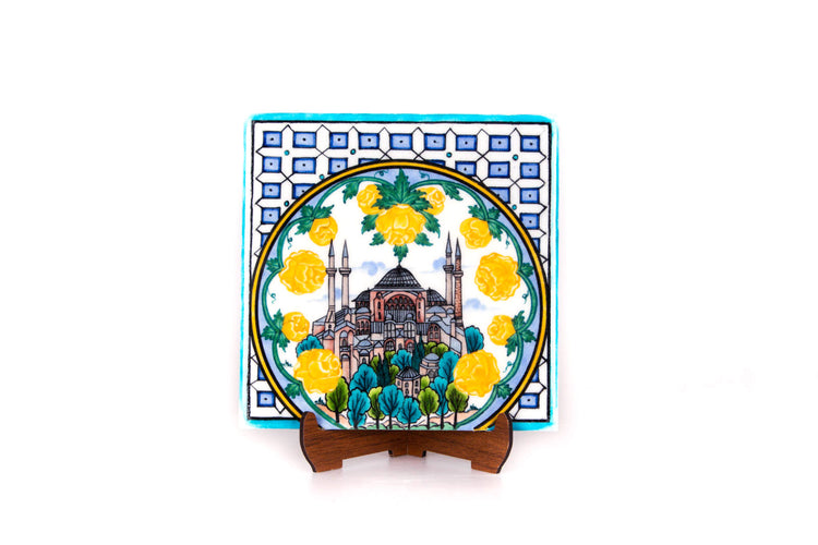 Ayasofya Desenli İznik Çini Karo
