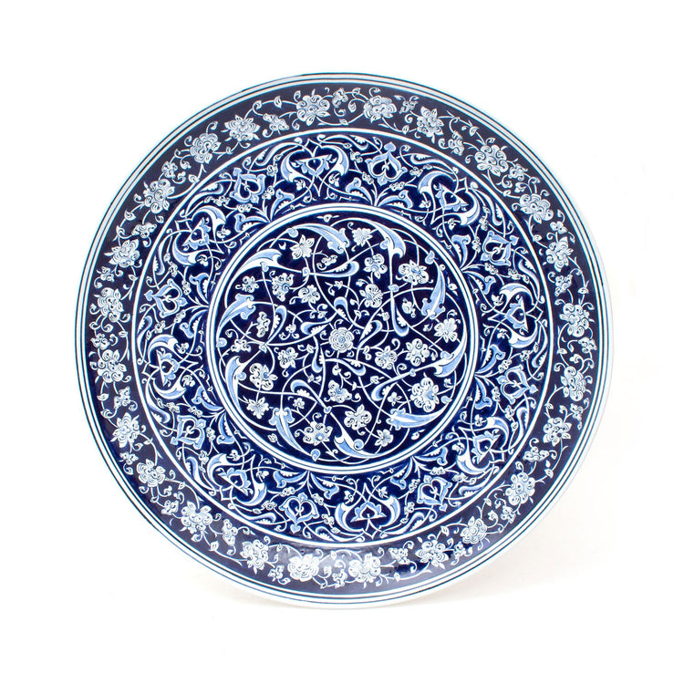Baba Nakkaş Designed İznik Tile Large Flat Plate No.1