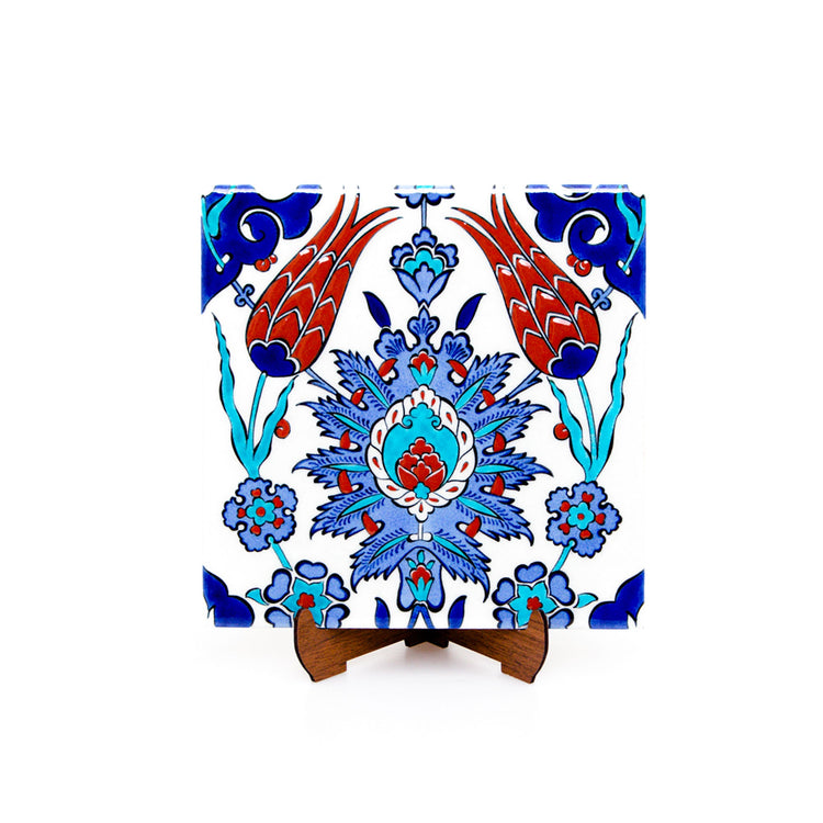 Rüstem Pasha Mosque Double Tulip Pattern İznik Tile No:1