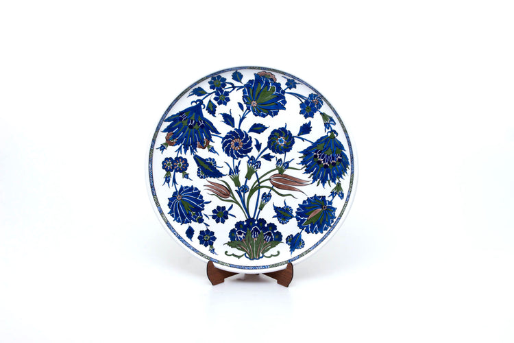 Louvre Museum Damascus Patterned Iznik Tile Plate Replica