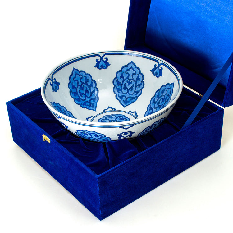 Muradiye Design Iznik Tile Footed Bowl