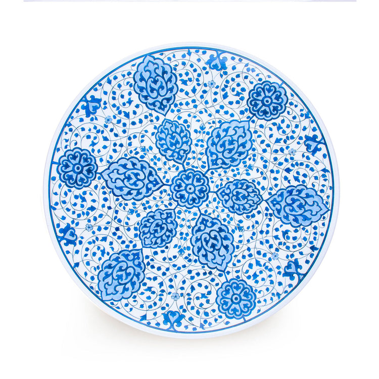 Muradiye Design Iznik Tile Large Flat Plate