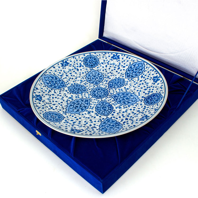 Muradiye Design Iznik Tile Large Flat Plate