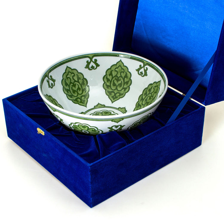 Muradiye Design Iznik Tile Footed Bowl
