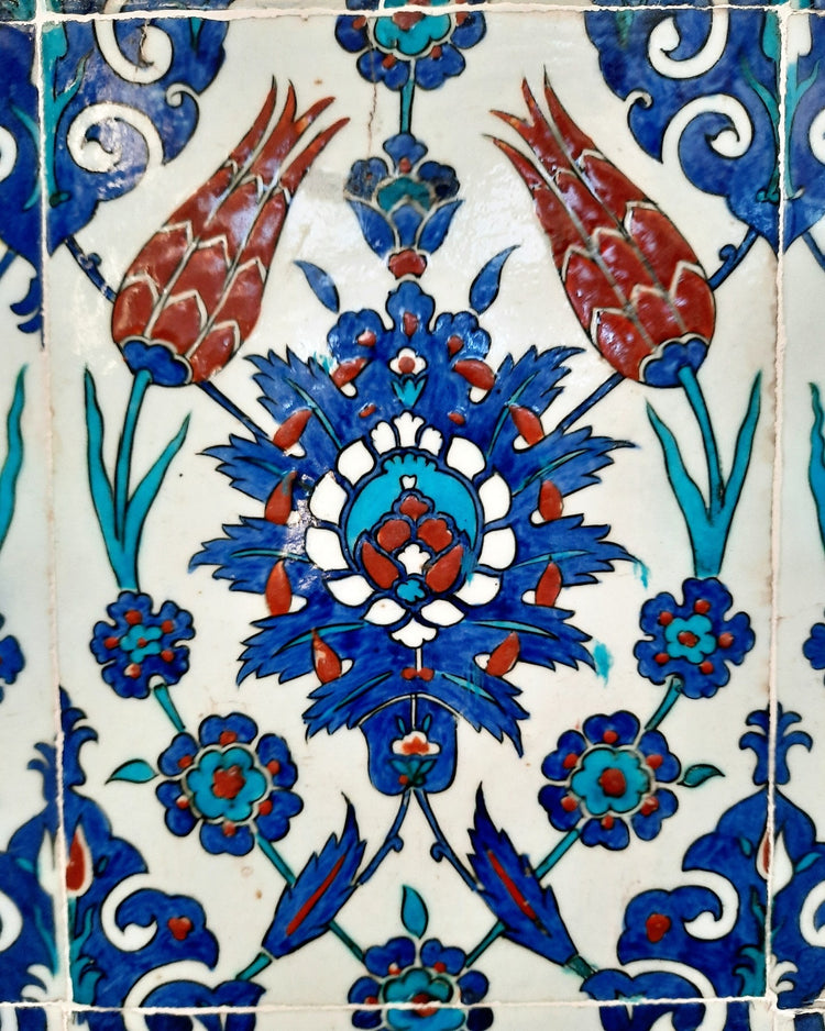 Rüstem Pasha Mosque Double Tulip Pattern İznik Tile No:1
