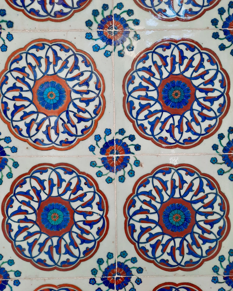 Rüstem Paşa Camii İznik Çini Karo Replikası No:4