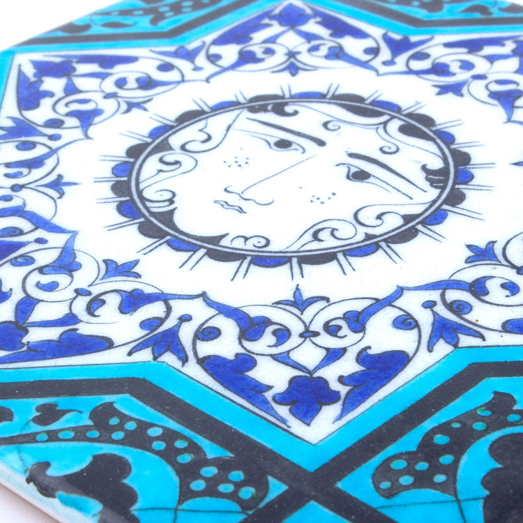 Seljuk Period Sun Motif Iznik Tile