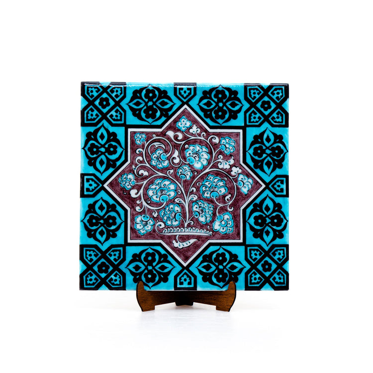 Seljuk Period Tree of Life İznik Tile