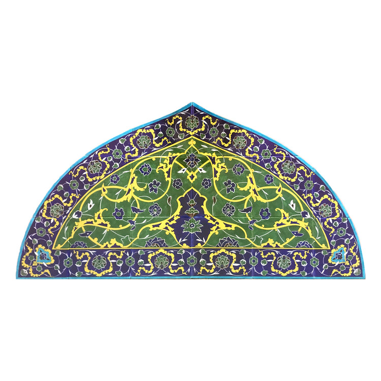 Yeşil Zeminli Rumi Alınlık İznik Çini Pano