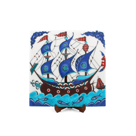 Sultan Galleon Iznik Tile