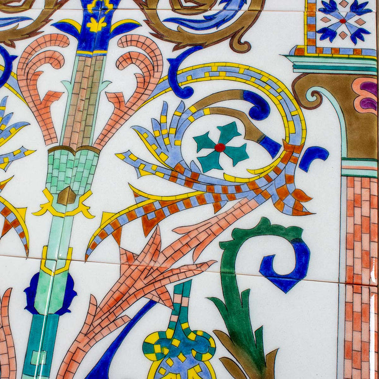 Mozaik Desenli İznik Çini Pano