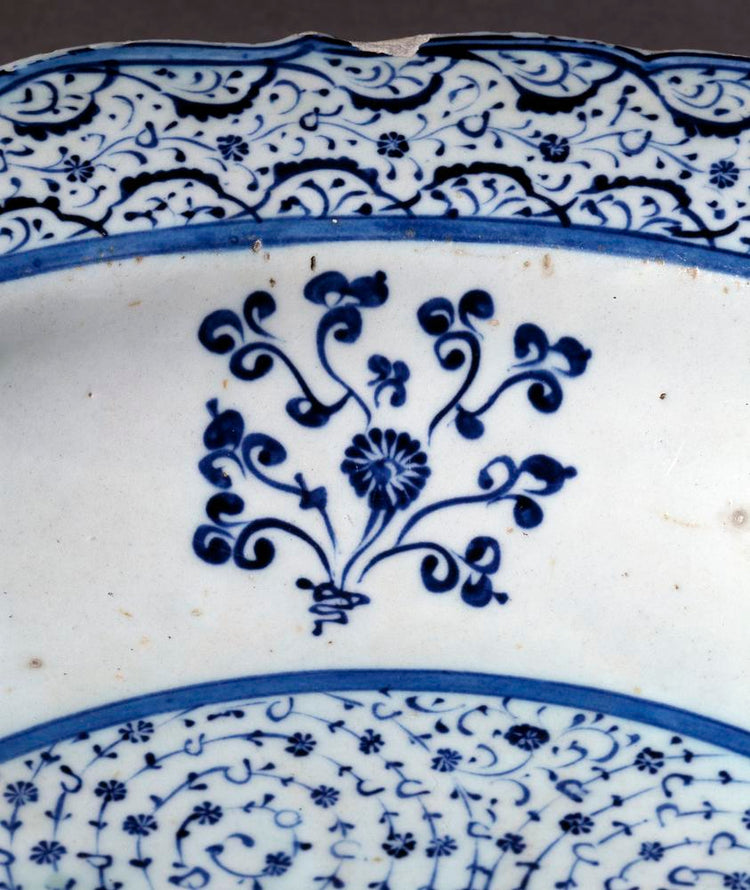 Haliç Tasarımlı İznik Çini Tabak Replika No.1