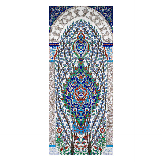 Golden Road Iznik Tile Panel Replica