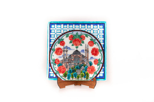 Ayasofya Desenli İznik Çini Karo