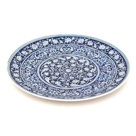 Baba Nakkaş Designed İznik Tile Large Flat Plate No.1