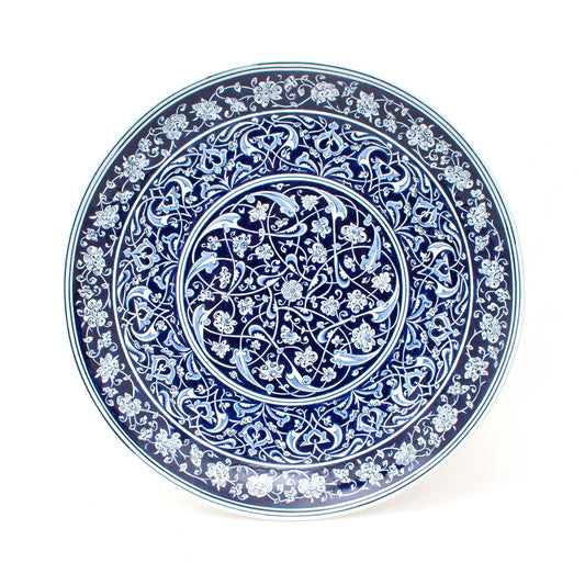 Baba Nakkaş Designed İznik Tile Large Flat Plate No.1