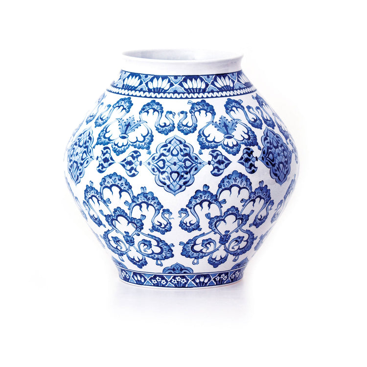 Baba Nakkaş and Cloud Motif İznik Tile Cube Vase