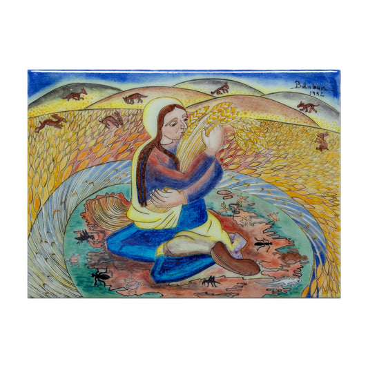 Bereket Ana İznik Çini Pano, Ressam İbrahim Balaban
