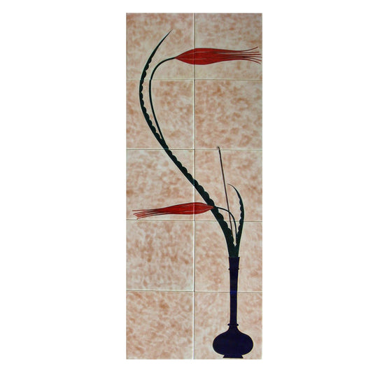 Eye of the Nightingale Tulip İznik Tile Panel