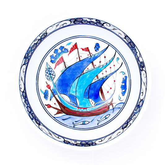 Orhaniye Kalyonu İznik Tile Bowl