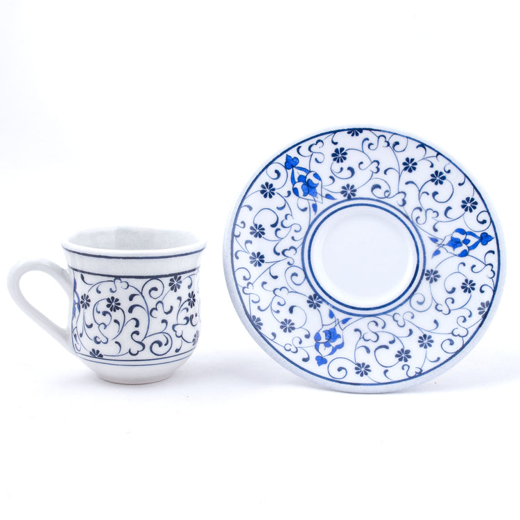 Haliç Desenli Türk Kahvesi Fincan Takımı