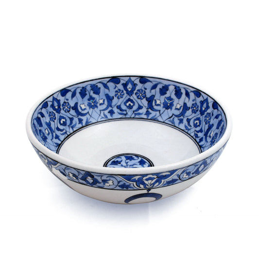 Hatay and Rumi Motif Iznik Tile Bowl