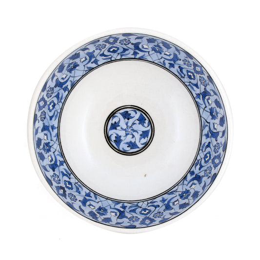 Hatay and Rumi Motif Iznik Tile Bowl