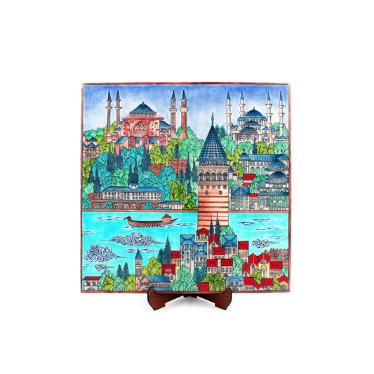 İstanbul Minyatür İznik Çini Karo No:4