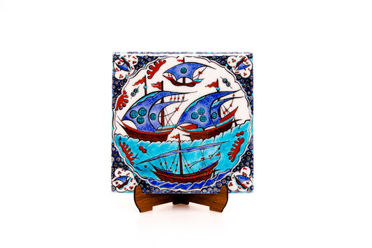 Captain of the Sea's Sunken Galleon İznik Tile