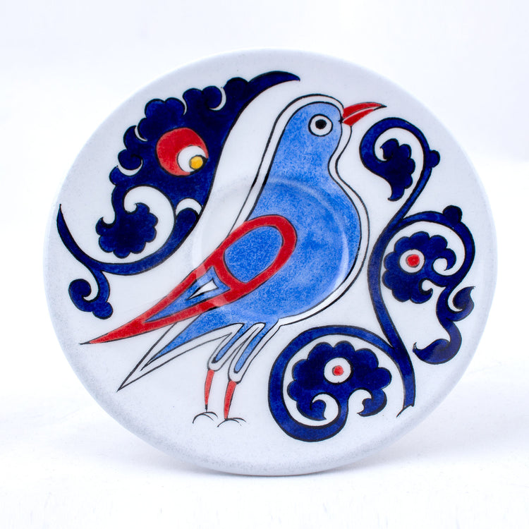 Kuş Desenli Türk Kahvesi Fincan Takımı