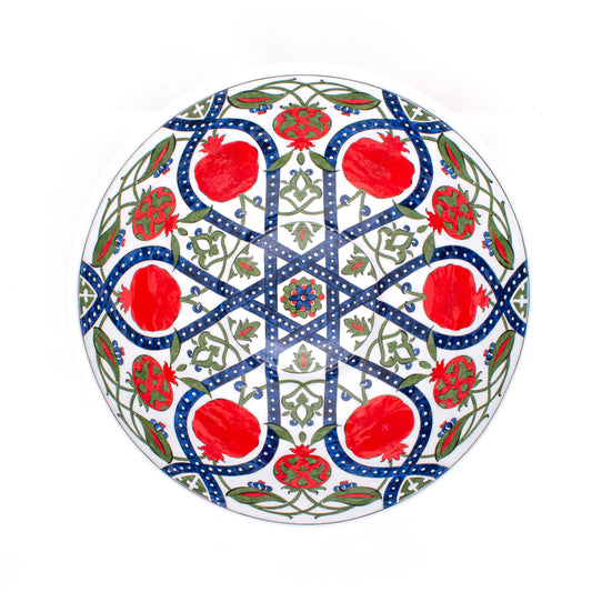 Pomegranate Motif İznik Ceramic Bowl