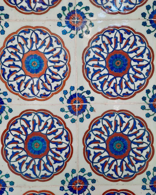Rüstem Paşa Camii İznik Çini Karo Replikası No:4