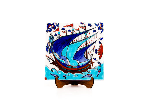 Prince Ship Iznik Tile