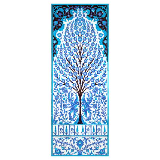 Şehzade Yusuf İzzeddin Köşkü Hayat Ağacı Desenli İznik Çini Pano Replikası