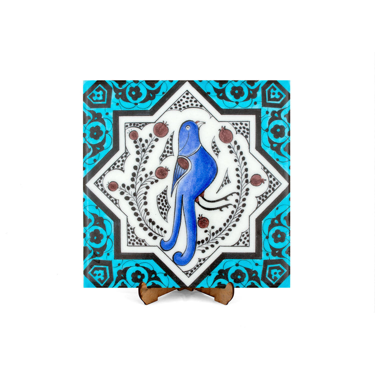 Selçuklu Dönemi Kuş Motifli İznik Çinisi