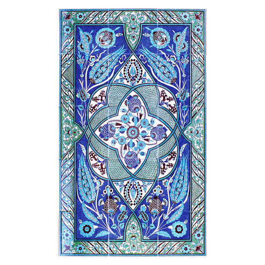 Üslupların Sentezi Desenli İznik Çini Pano